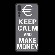Coque  Huawei P20 Pro PREMIUM Keep Calm Make money Gris