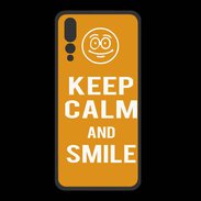 Coque  Huawei P20 Pro PREMIUM Keep Calm Smile Orange