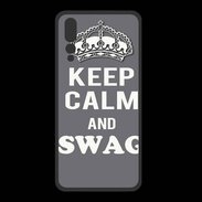 Coque  Huawei P20 Pro PREMIUM Keep Calm Swag Gris
