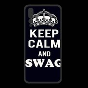 Coque  Huawei P20 Pro PREMIUM Keep Calm Swag Noir