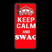 Coque  Huawei P20 Pro PREMIUM Keep Calm Swag Rouge