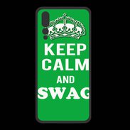 Coque  Huawei P20 Pro PREMIUM Keep Calm Swag Vert