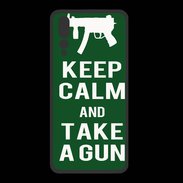 Coque  Huawei P20 Pro PREMIUM Keep Calm Take a gun Vert