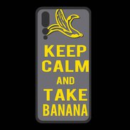Coque  Huawei P20 Pro PREMIUM Keep Calm Take Banana Gris