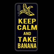 Coque  Huawei P20 Pro PREMIUM Keep Calm Take Banana Noir
