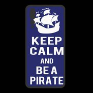 Coque  Huawei P20 Pro PREMIUM Keep Calm Be a Pirate Bleu