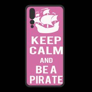 Coque  Huawei P20 Pro PREMIUM Keep Calm Be a Pirate Rose