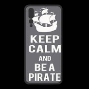Coque  Huawei P20 Pro PREMIUM Keep Calm Be a Pirate Gris