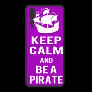 Coque  Huawei P20 Pro PREMIUM Keep Calm Be a Pirate Violet