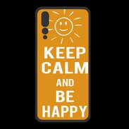 Coque  Huawei P20 Pro PREMIUM Keep Calm Be Happy Orange