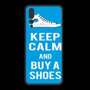 Coque  Huawei P20 Pro PREMIUM Keep Calm Buy Shoes Cyan 
