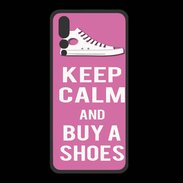 Coque  Huawei P20 Pro PREMIUM Keep Calm Buy Shoes Rose