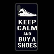 Coque  Huawei P20 Pro PREMIUM Keep Calm Buy Shoes Noir