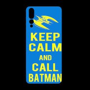 Coque  Huawei P20 Pro PREMIUM Keep Calm Batman Bleu