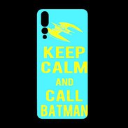 Coque  Huawei P20 Pro PREMIUM Keep Calm Batman Cyan