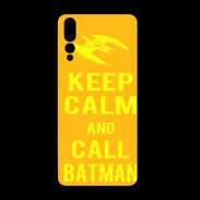 Coque  Huawei P20 Pro PREMIUM Keep Calm Call Batman Orange