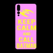 Coque  Huawei P20 Pro PREMIUM Keep Calm Call Batman Rose