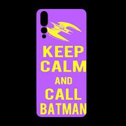 Coque  Huawei P20 Pro PREMIUM Keep Calm Call Batman Violet