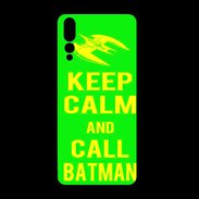 Coque  Huawei P20 Pro PREMIUM Keep Calm Call Batman Vert