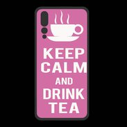 Coque  Huawei P20 Pro PREMIUM Keep Calm Drink Tea Rose