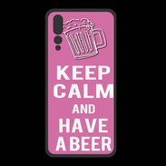 Coque  Huawei P20 Pro PREMIUM Keep Calm Have a beer Rose