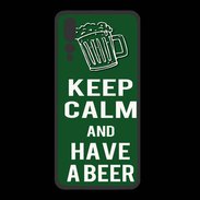Coque  Huawei P20 Pro PREMIUM Keep Calm Have a beer Vert
