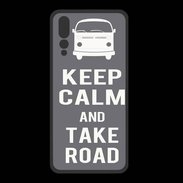 Coque  Huawei P20 Pro PREMIUM Keep Calm Take Road Gris
