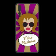 Coque  Huawei P20 Pro PREMIUM Miss business Rousse