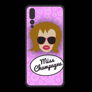 Coque  Huawei P20 Pro PREMIUM Miss Champagne Rousse