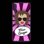 Coque  Huawei P20 Pro PREMIUM Miss Cougar Chatain