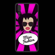 Coque  Huawei P20 Pro PREMIUM Miss Fashion Brune