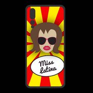 Coque  Huawei P20 Pro PREMIUM Miss Latina Chatain