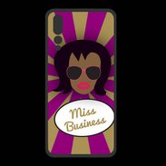Coque  Huawei P20 Pro PREMIUM Miss business Black