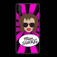 Coque  Huawei P20 Pro PREMIUM Miss Swag Chatain