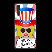 Coque  Huawei P20 Pro PREMIUM Miss USA Blonde