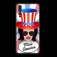 Coque  Huawei P20 Pro PREMIUM Miss USA Brune