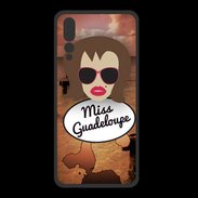 Coque  Huawei P20 Pro PREMIUM Miss Guadeloupe Chatain