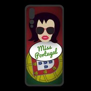 Coque  Huawei P20 Pro PREMIUM Miss Portugal Brune