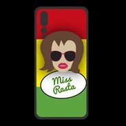 Coque  Huawei P20 Pro PREMIUM Miss Rasta Chatain