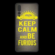 Coque  Huawei P20 Pro PREMIUM Keep Calm and Be Furious Gris