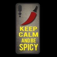 Coque  Huawei P20 Pro PREMIUM Keep Calm and Be Spicy Gris