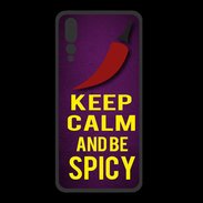 Coque  Huawei P20 Pro PREMIUM Keep Calm and Be Spicy Violet