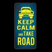 Coque  Huawei P20 Pro PREMIUM Keep Calm and Take o road 2 Bleu