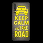 Coque  Huawei P20 Pro PREMIUM Keep Calm and Take o road 2 Gris