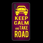 Coque  Huawei P20 Pro PREMIUM Keep Calm and Take o road 2 Rose