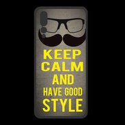 Coque  Huawei P20 Pro PREMIUM Keep Calm and Have a good Style Gris