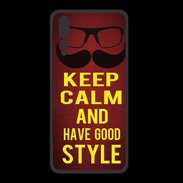 Coque  Huawei P20 Pro PREMIUM Keep Calm and Have a good Style Rouge