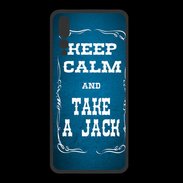 Coque  Huawei P20 Pro PREMIUM Keep Calm and Take Jack Bleu