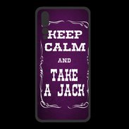 Coque  Huawei P20 Pro PREMIUM Keep Calm and Take Jack Violet