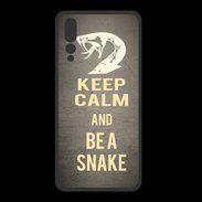 Coque  Huawei P20 Pro PREMIUM Keep Calm and Be a Snake Gris
